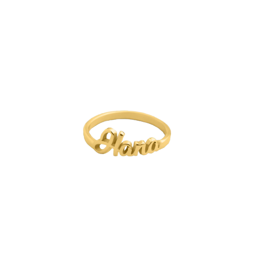 Cursive Name Ring