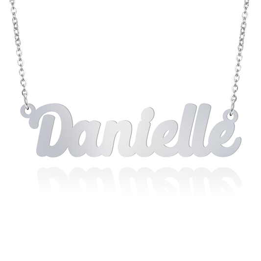 Prime & Pure 9K White Gold Name Necklace Danielle