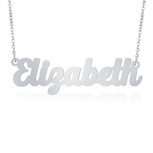 Prime & Pure Sterling Silver Name Necklace Elizabeth