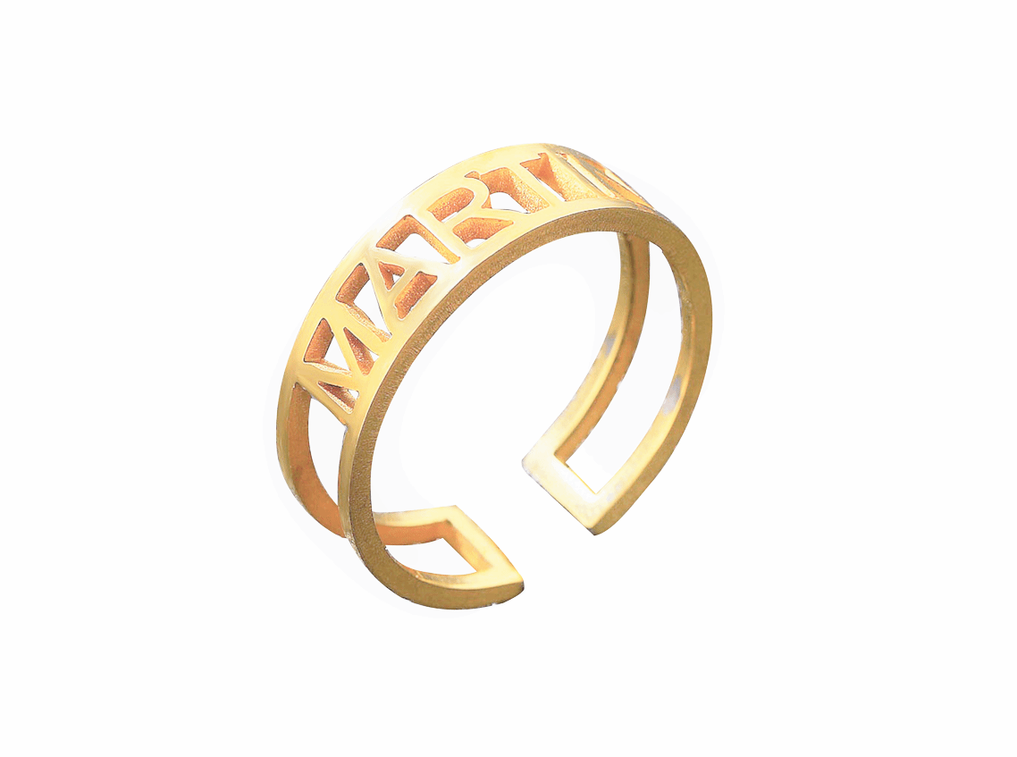 Customized Name Band Ring