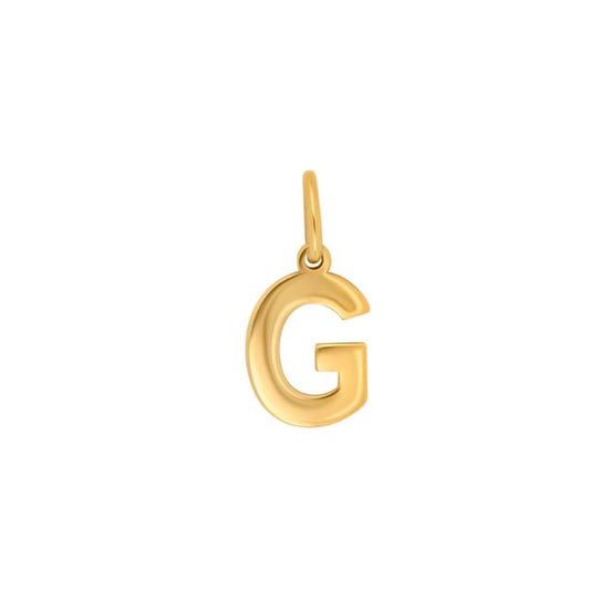 Prime & Pure 9K Yellow Gold Initial Pendant Letter G
