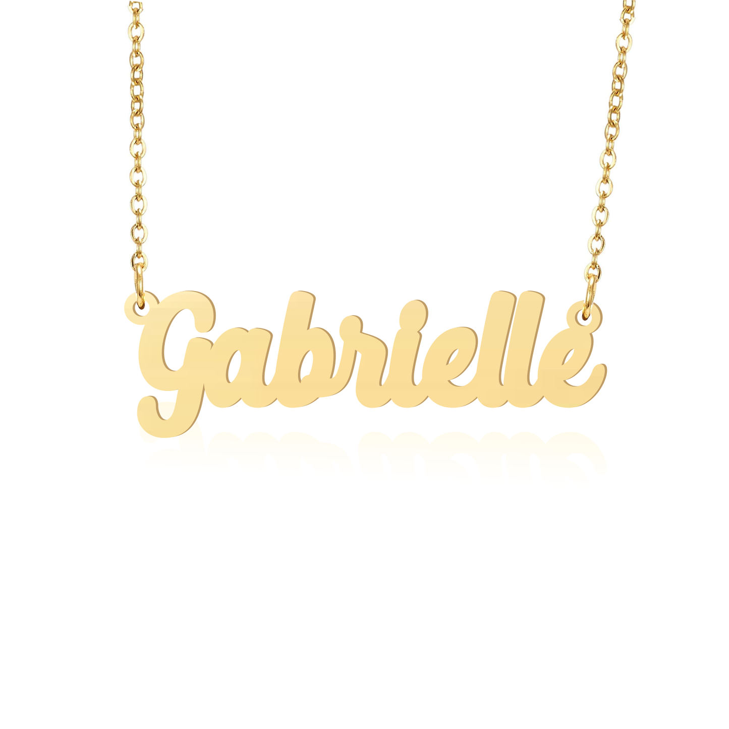 Prime & Pure 9K Yellow Gold Name Necklace Gabrielle