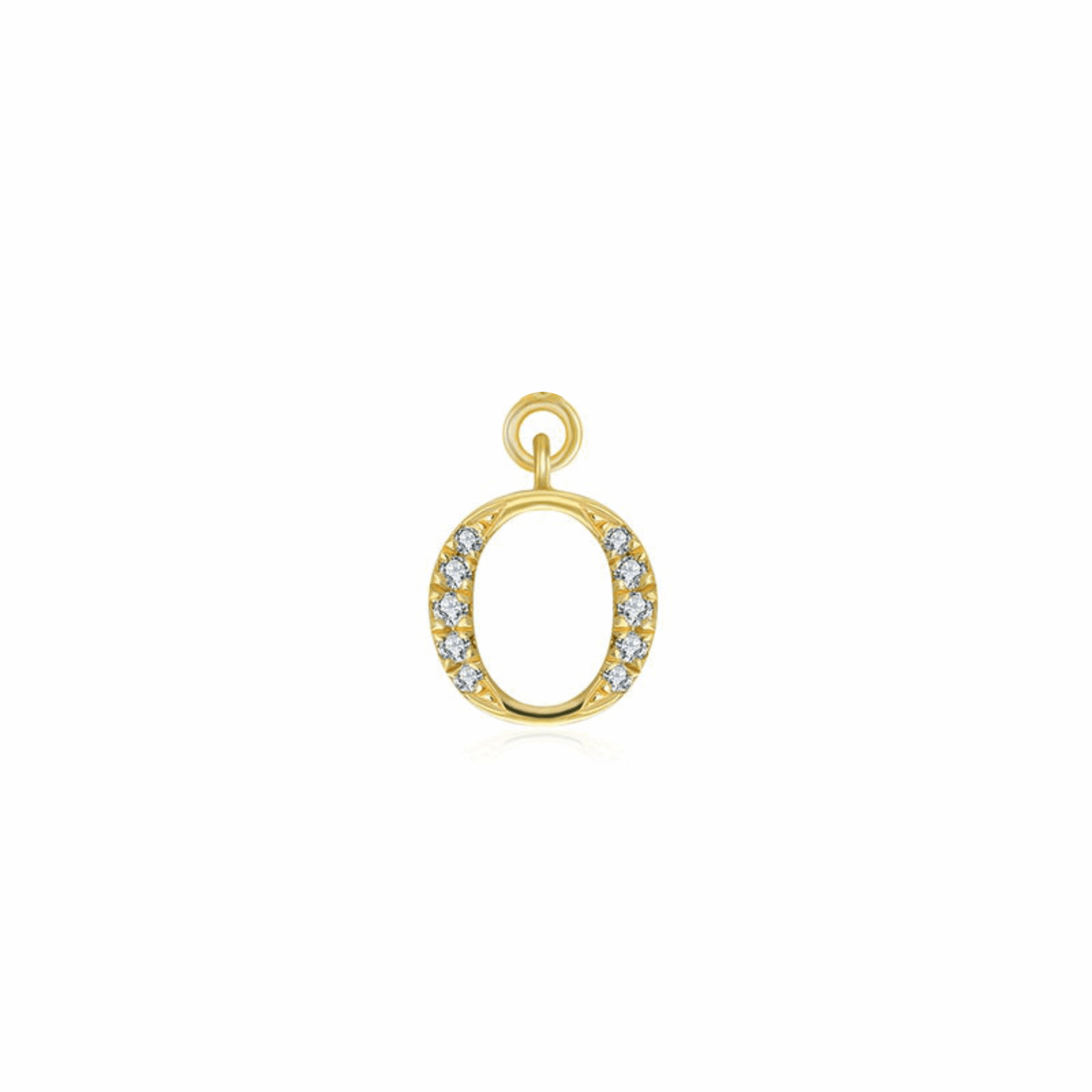 Iced Letter " O " Pendant