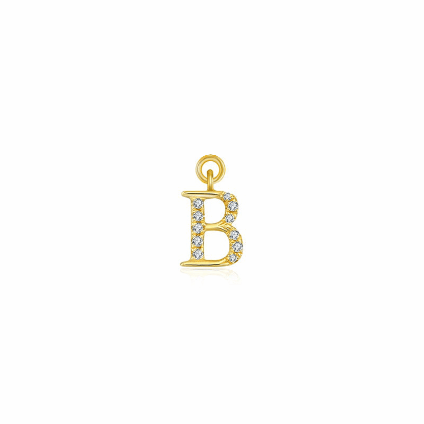 Iced Letter " B " Pendant