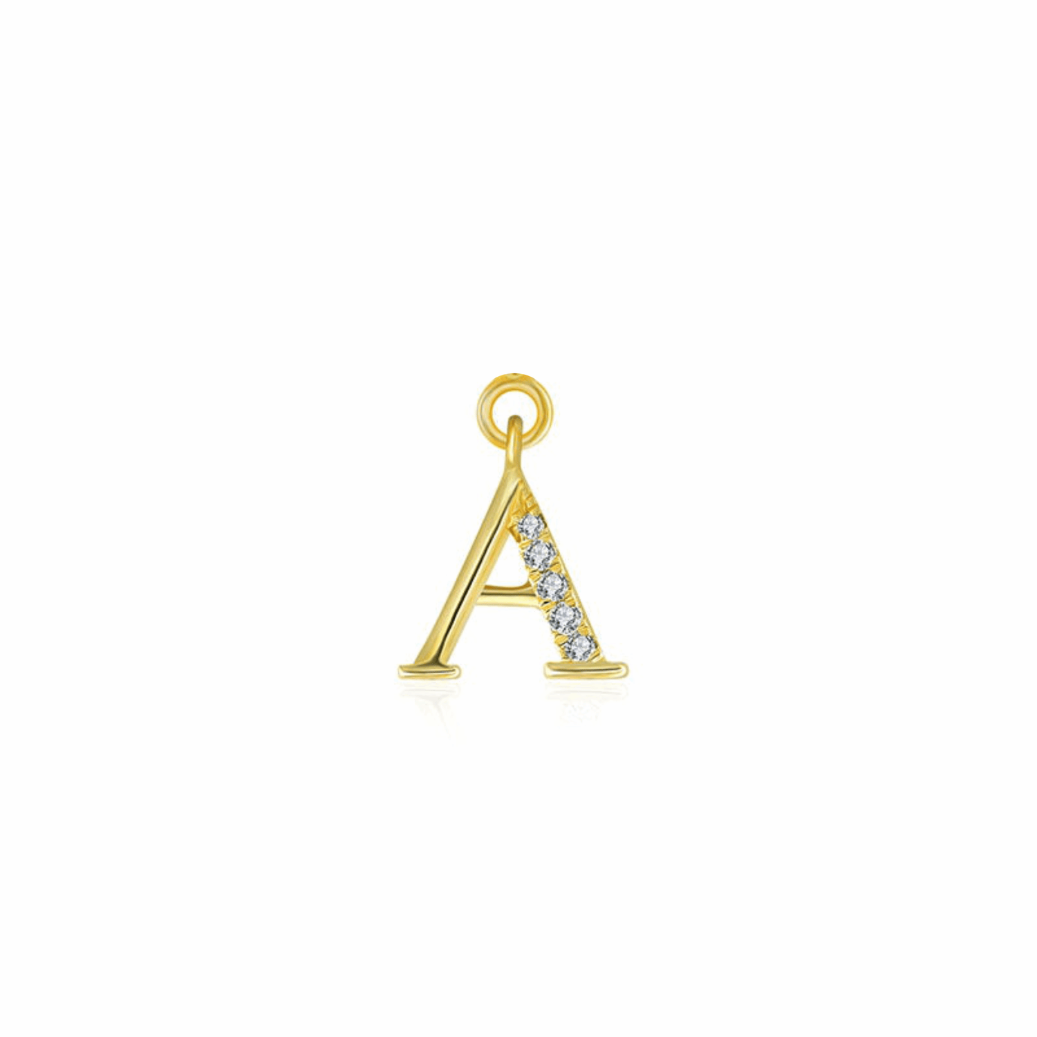 Iced Letter " A " Pendant