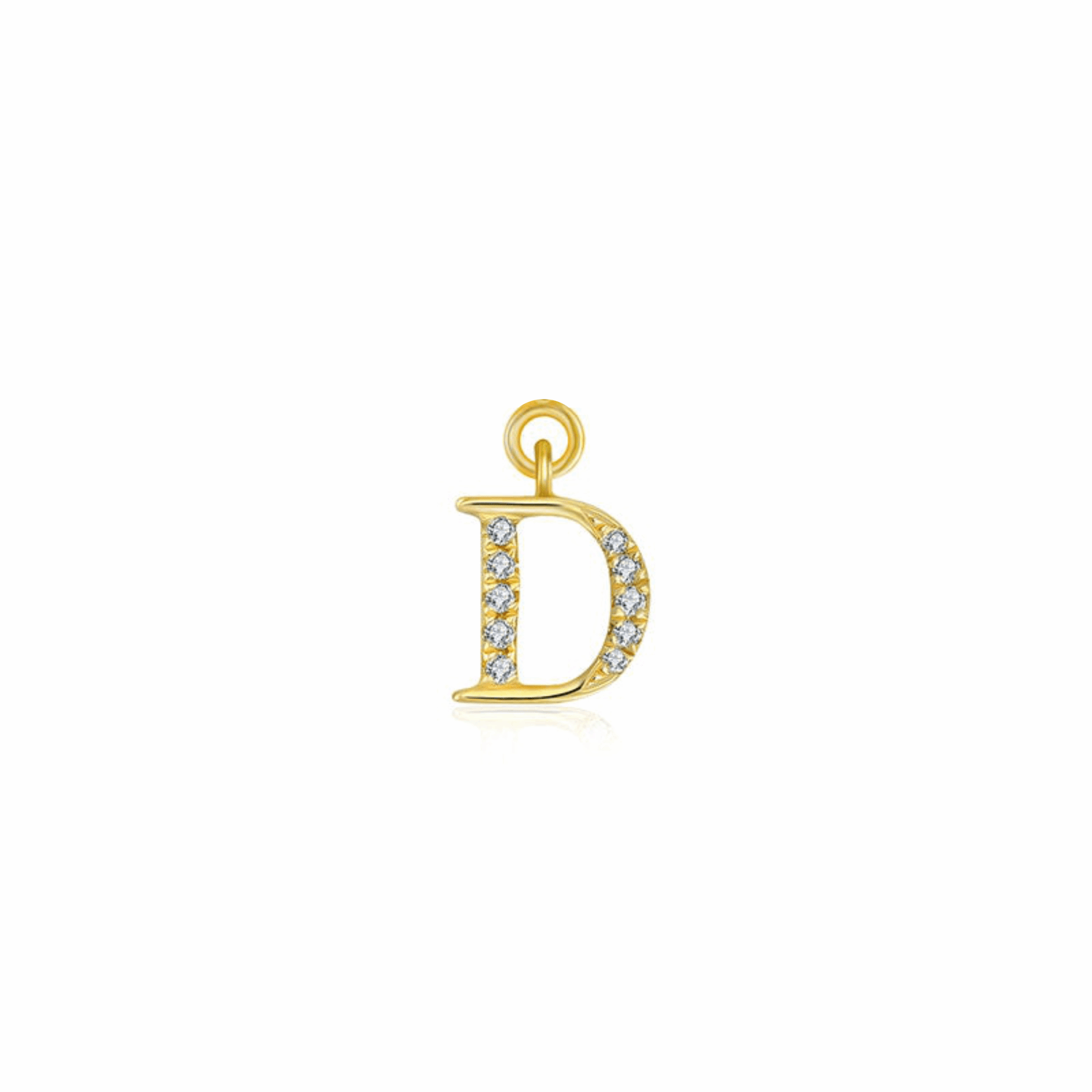 Iced Letter " D " Pendant