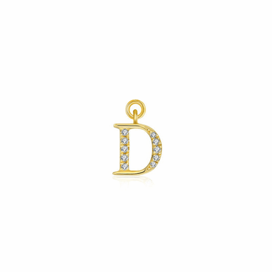 Iced Letter " D " Pendant