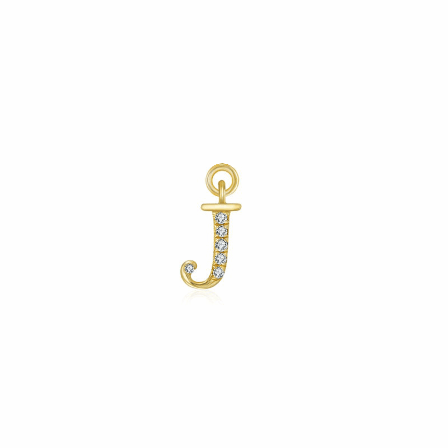 Iced Letter " J " Pendant