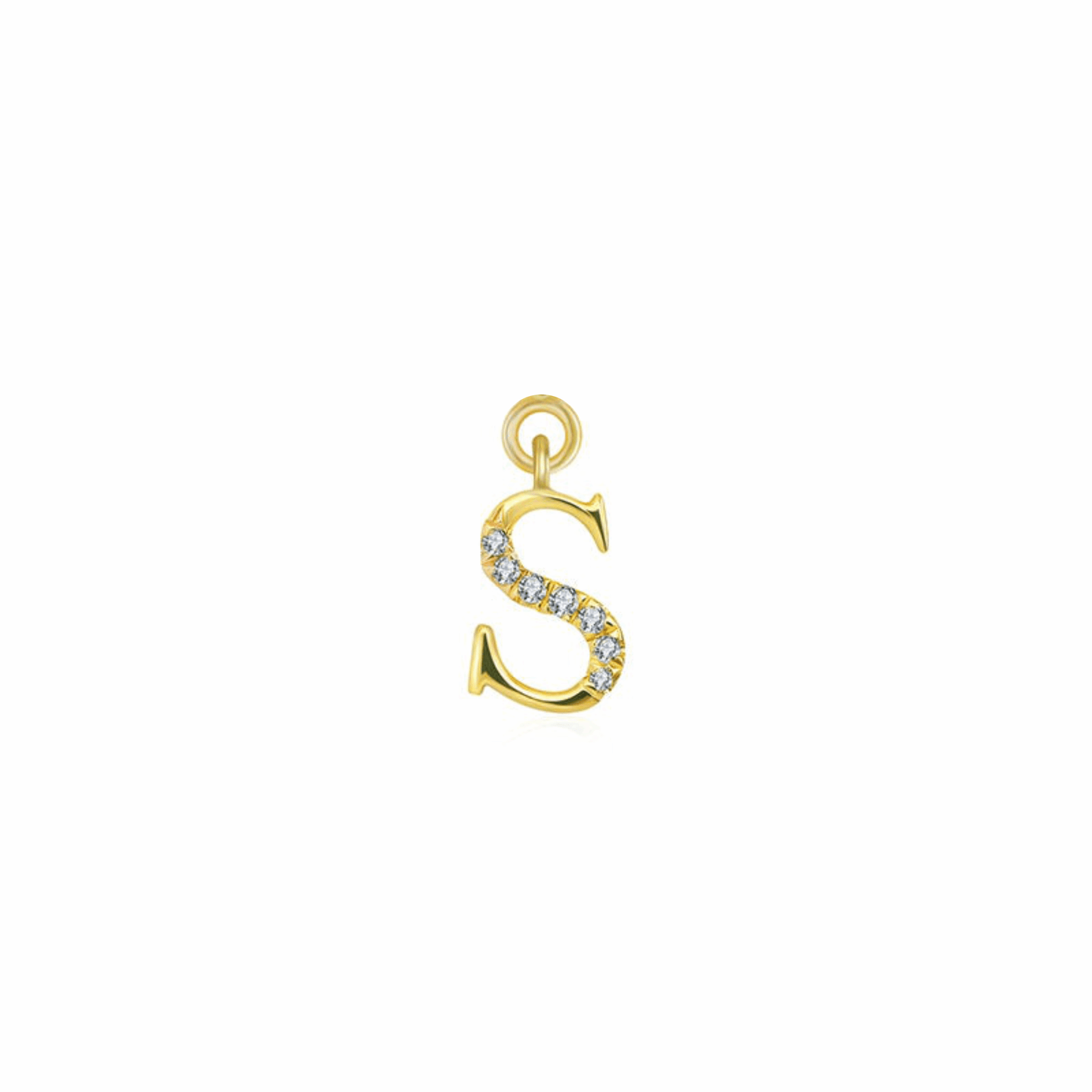 Iced Letter " S " Pendant