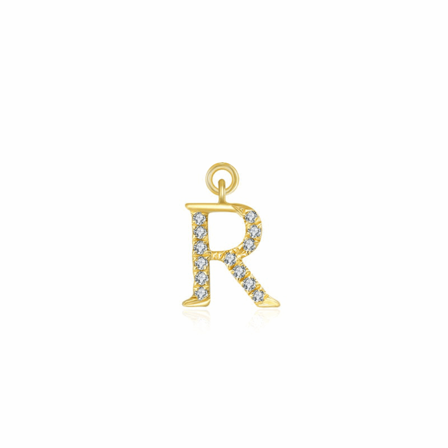 Iced Letter " R " Pendant