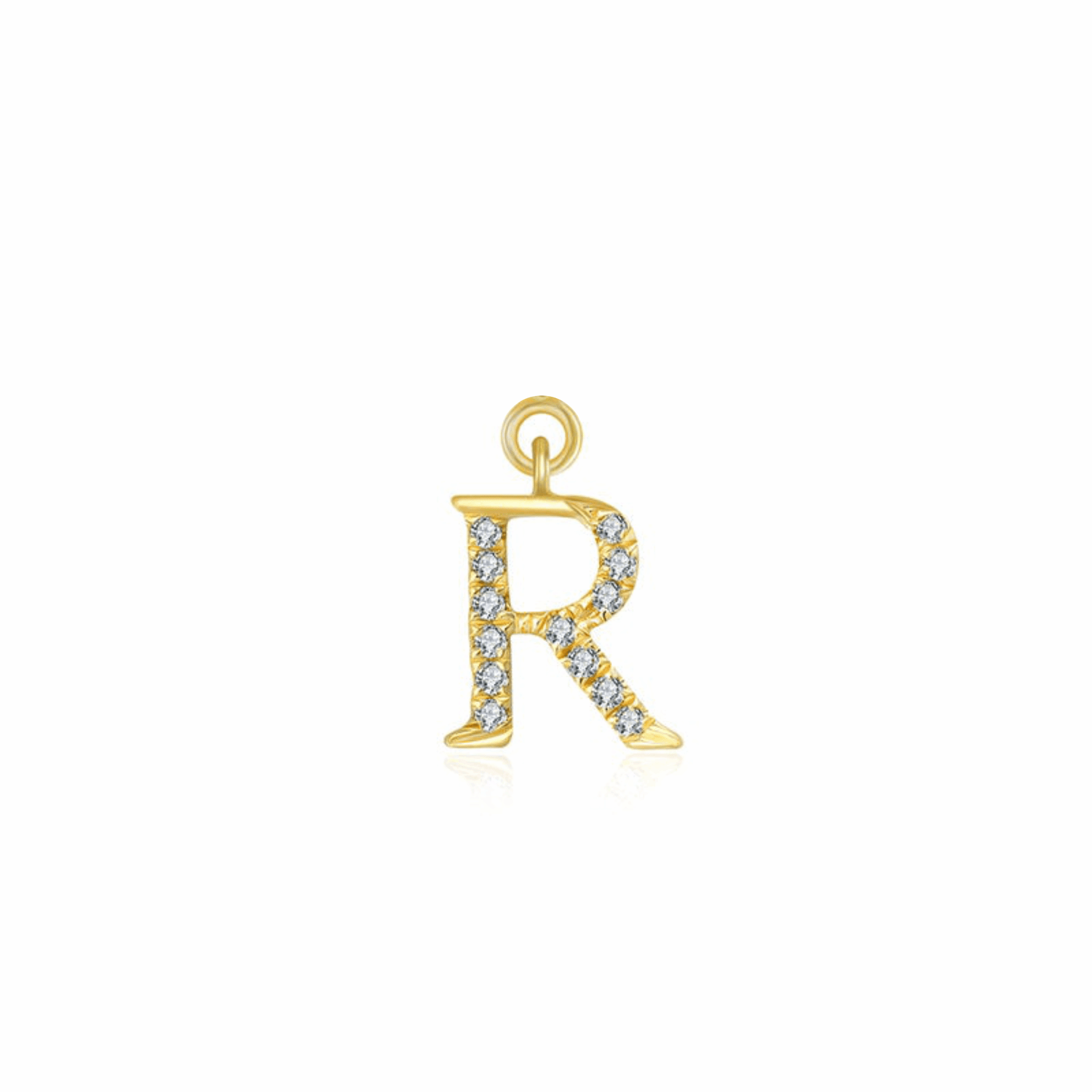 Iced Letter " R " Pendant