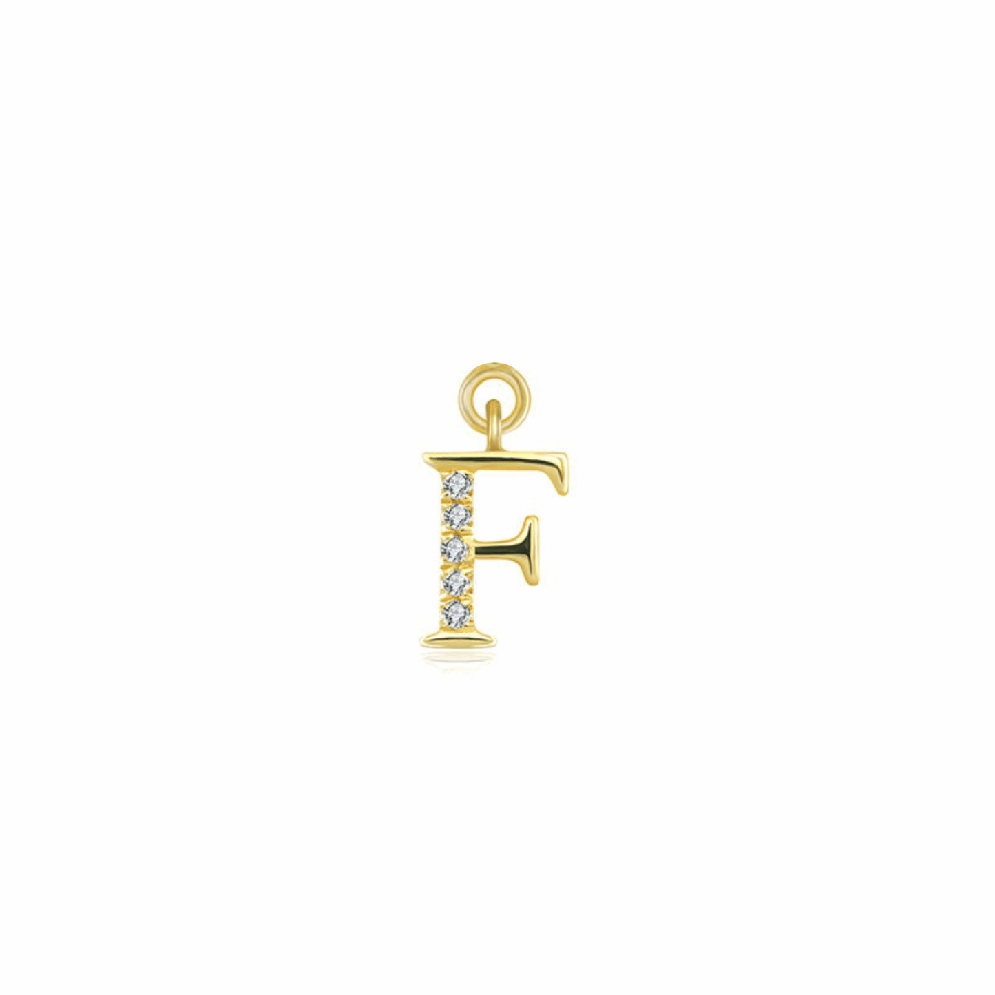 Iced Letter " F " Pendant