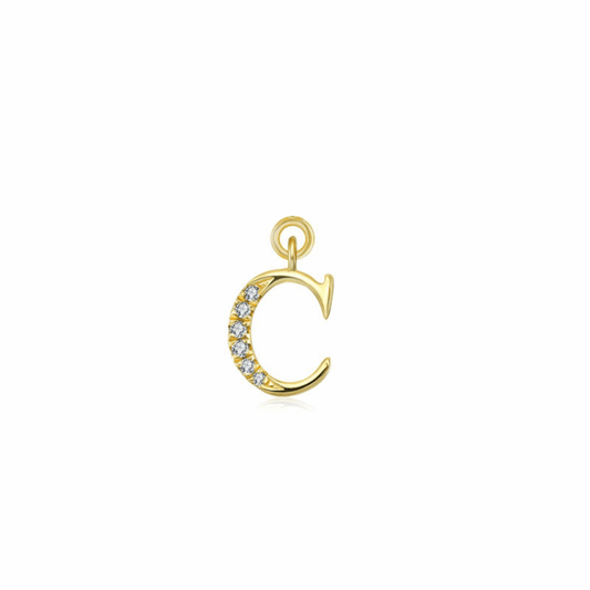 Iced Letter " C " Pendant