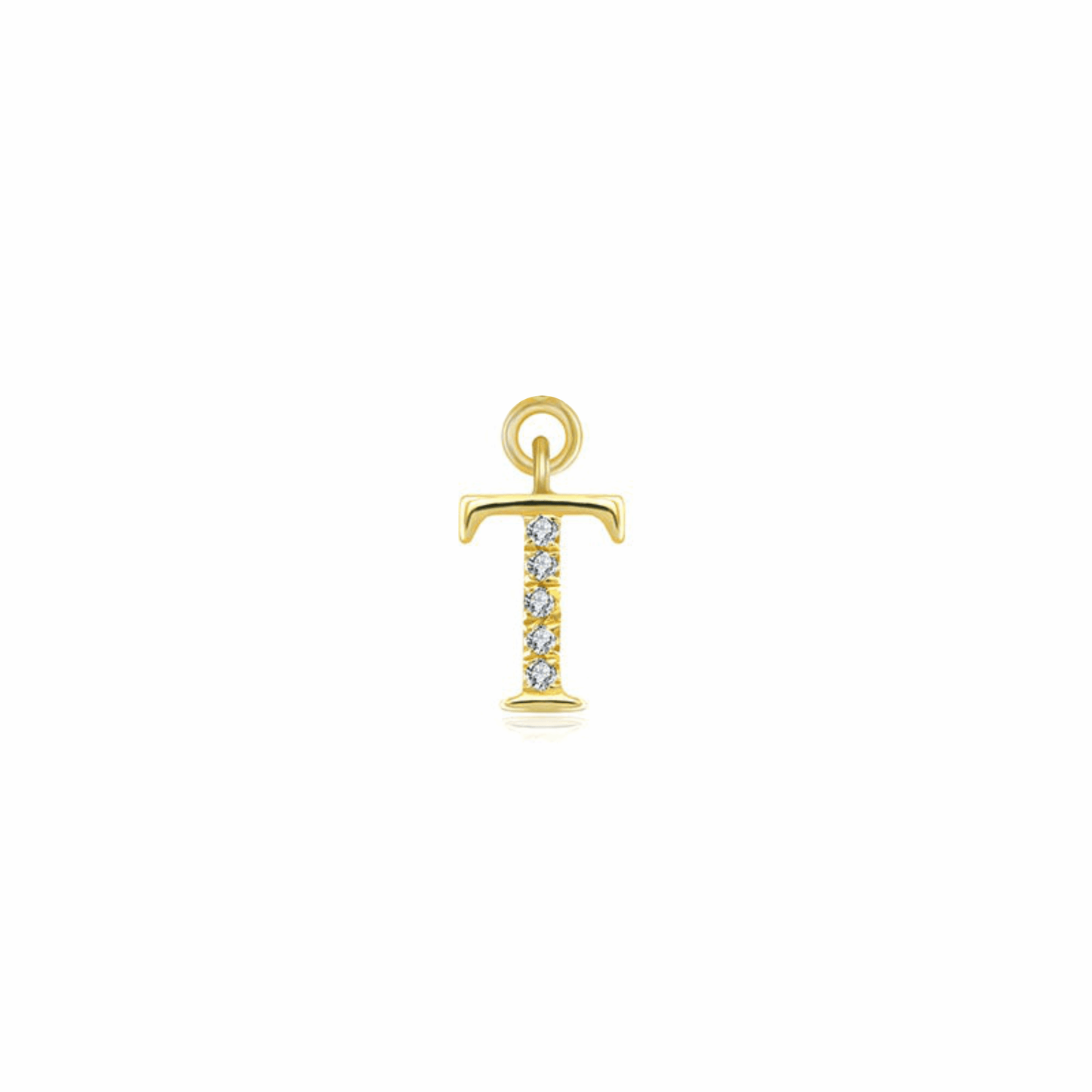 Iced Letter " T " Pendant
