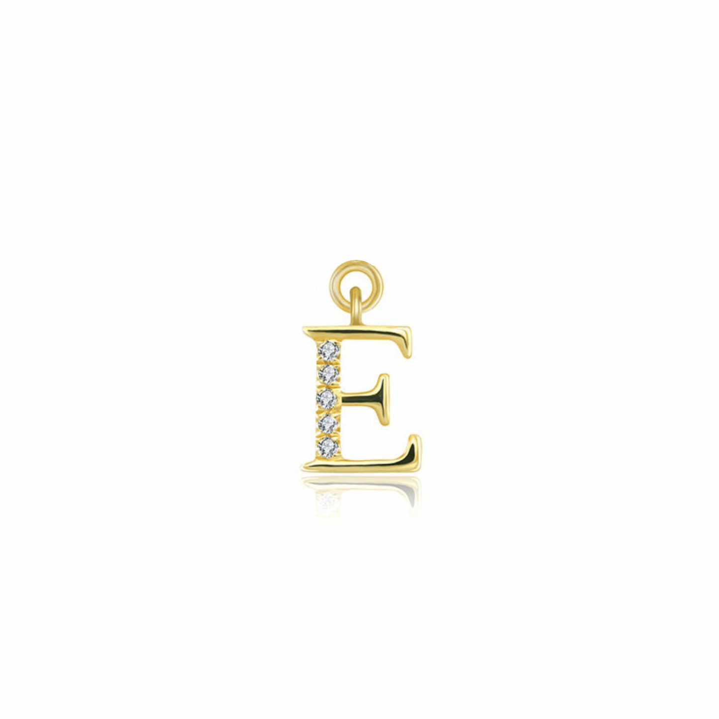 Iced Letter " E " Pendant