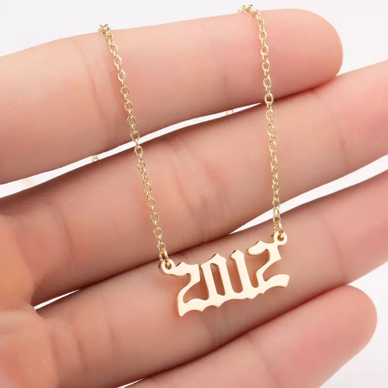 Prime & Pure 9K Yellow Gold Birthyear Necklace 2012