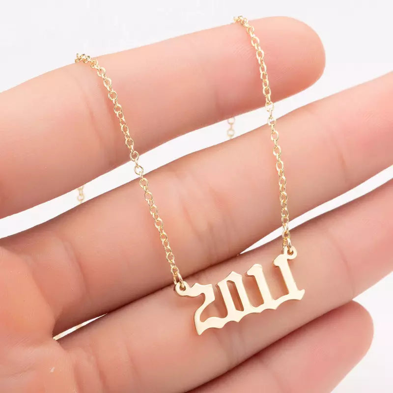 Prime & Pure 9K Yellow Gold Birthyear Necklace 2011