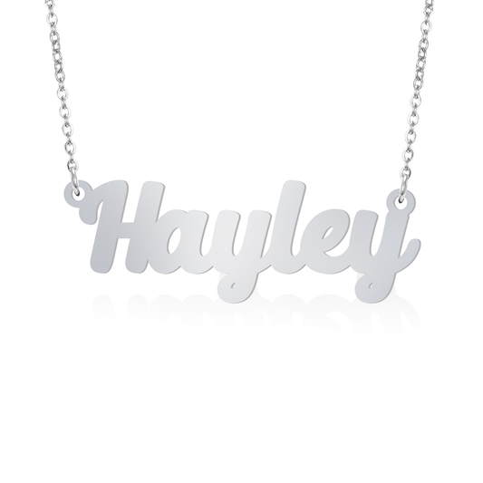 Prime & Pure Sterling Silver Name Necklace Hayley