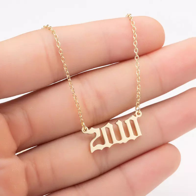Prime & Pure 9K Yellow Gold Birthyear Necklace 2010