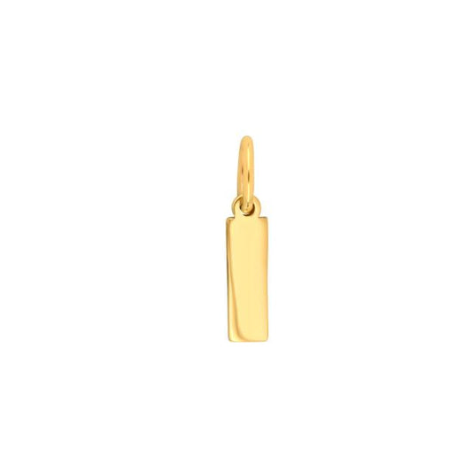 Prime & Pure 9K Yellow Gold Initial Pendant Letter I