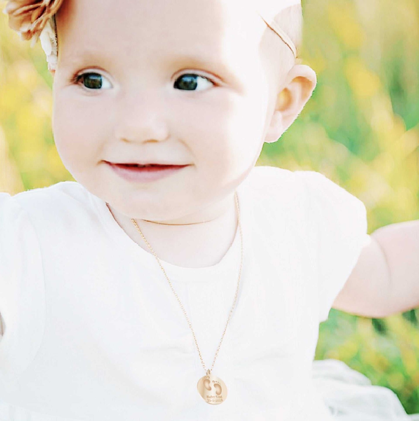 Baby feet Print Necklace