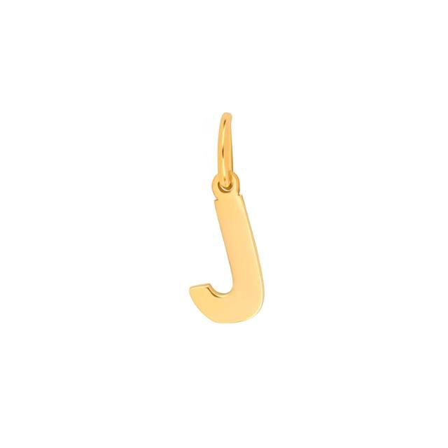 Prime & Pure 9K Yellow Gold Initial Pendant Letter J