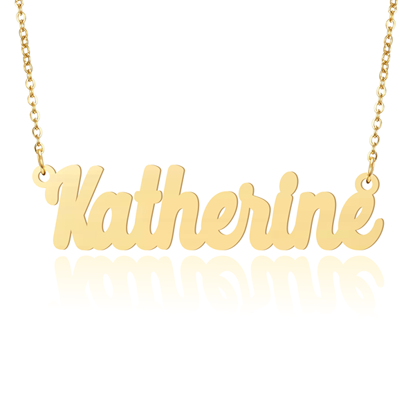 Prime & Pure 9K Yellow Gold Name Necklace Katherine