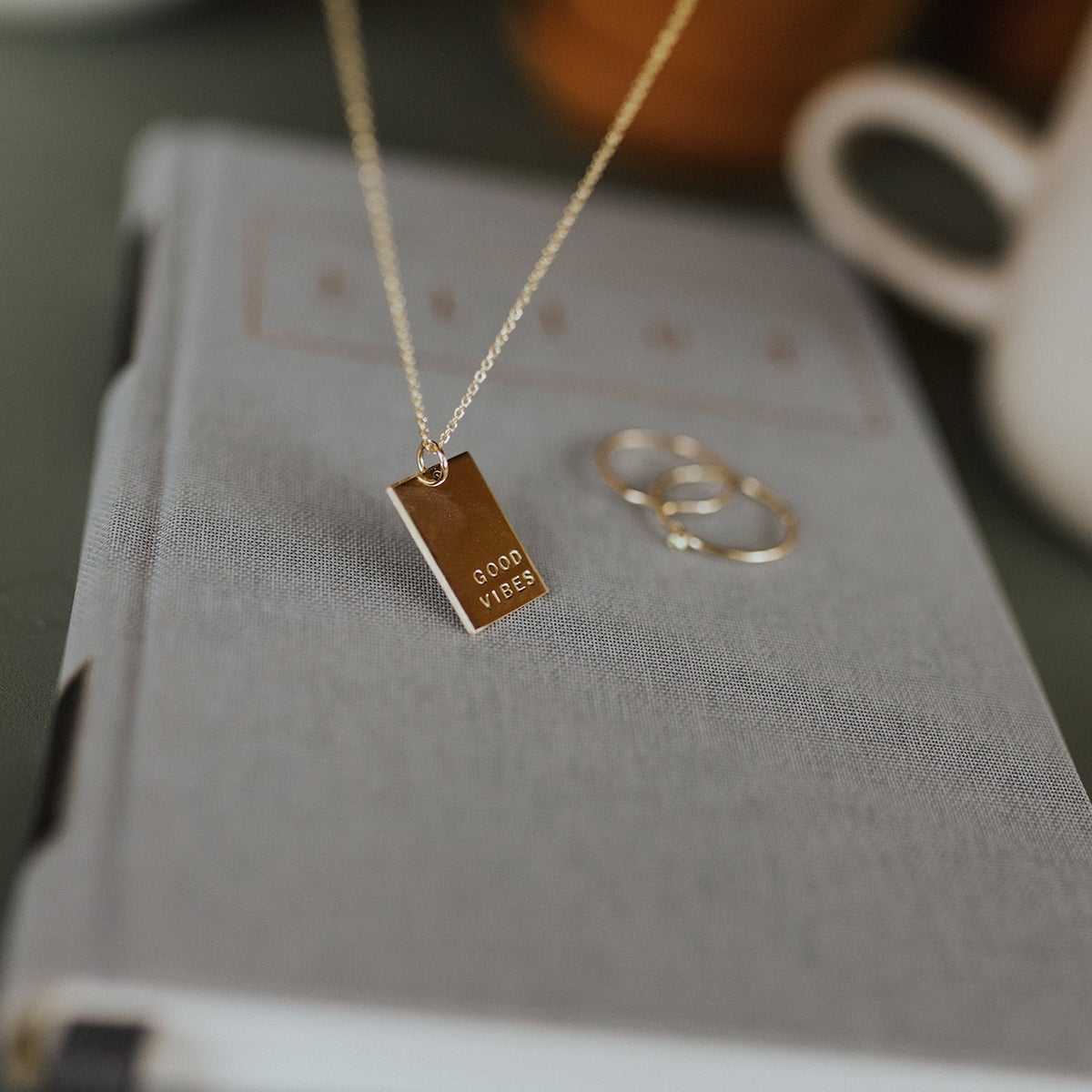 Personalised Rectangle Necklace