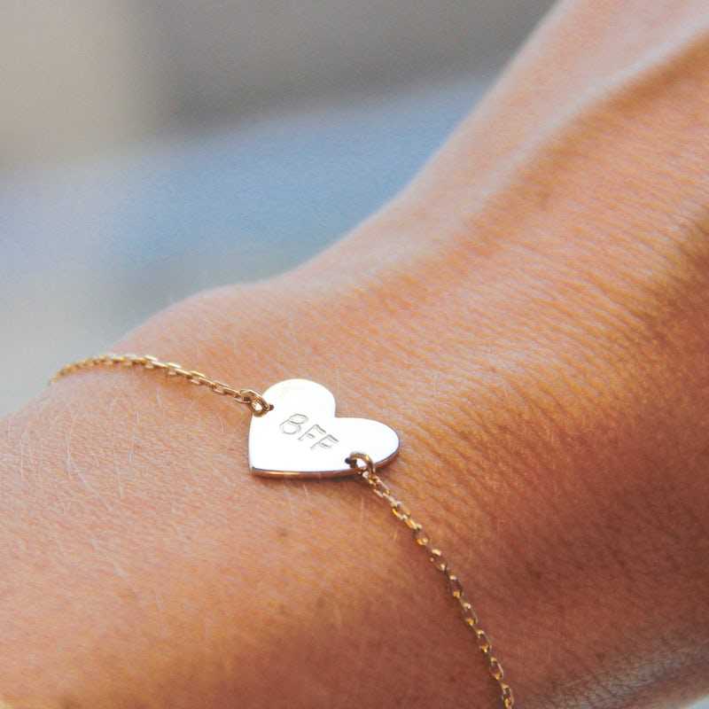 Engraved Heart Bracelet