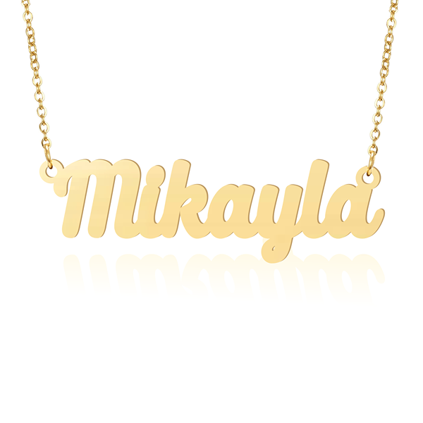 Prime & Pure 9K Yellow Gold Name Necklace Mikayla