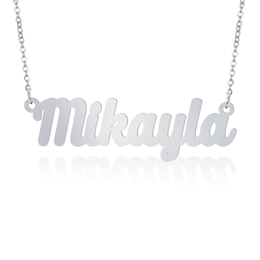 Prime & Pure 9K White Gold Name Necklace Mikayla