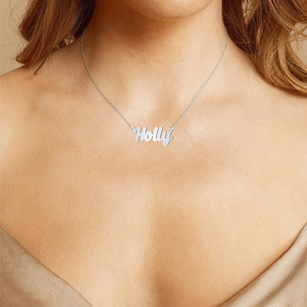 Prime & Pure Sterling Silver Name Necklace Holly