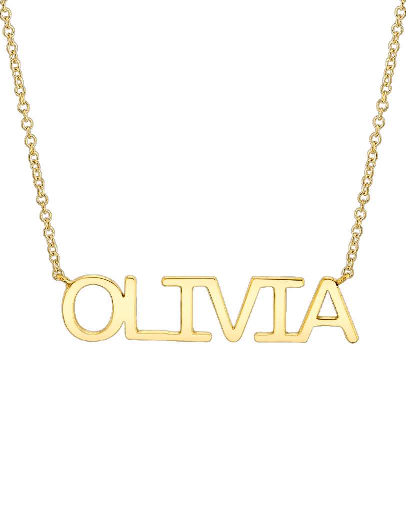 18k Gold Name Necklace