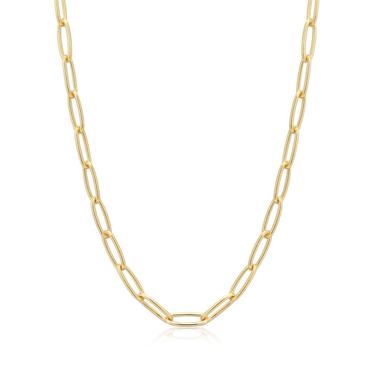 Ania Haie Gold Paperclip Chunky Chain Necklace