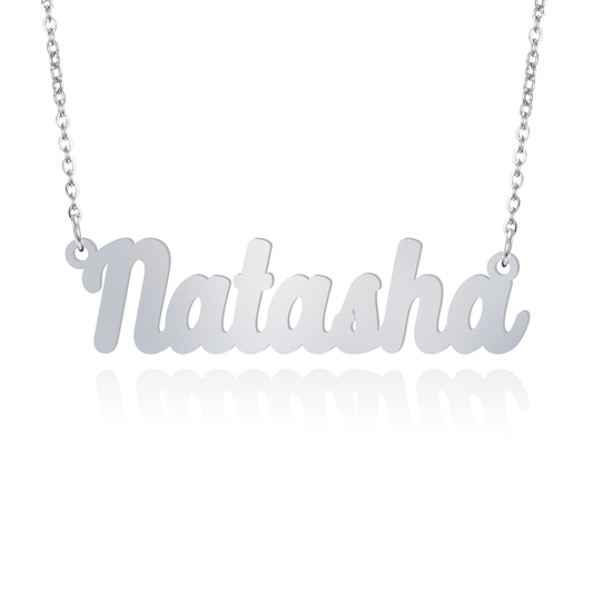 Prime & Pure Sterling Silver Name Necklace Natasha