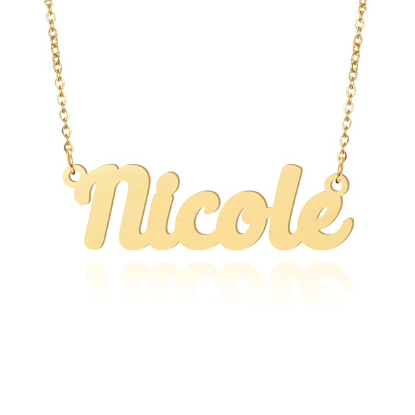 Prime & Pure 9K Yellow Gold Name Necklace Nicole