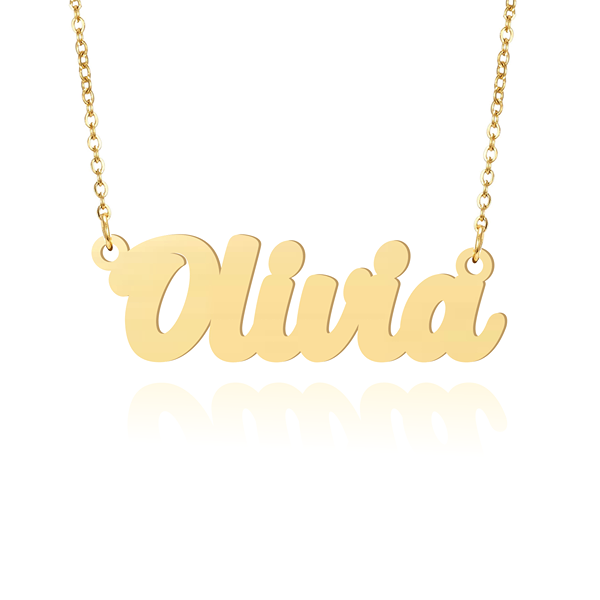 Prime & Pure 9K Yellow Gold Name Necklace Olivia
