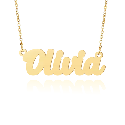 Prime & Pure 9K Yellow Gold Name Necklace Olivia