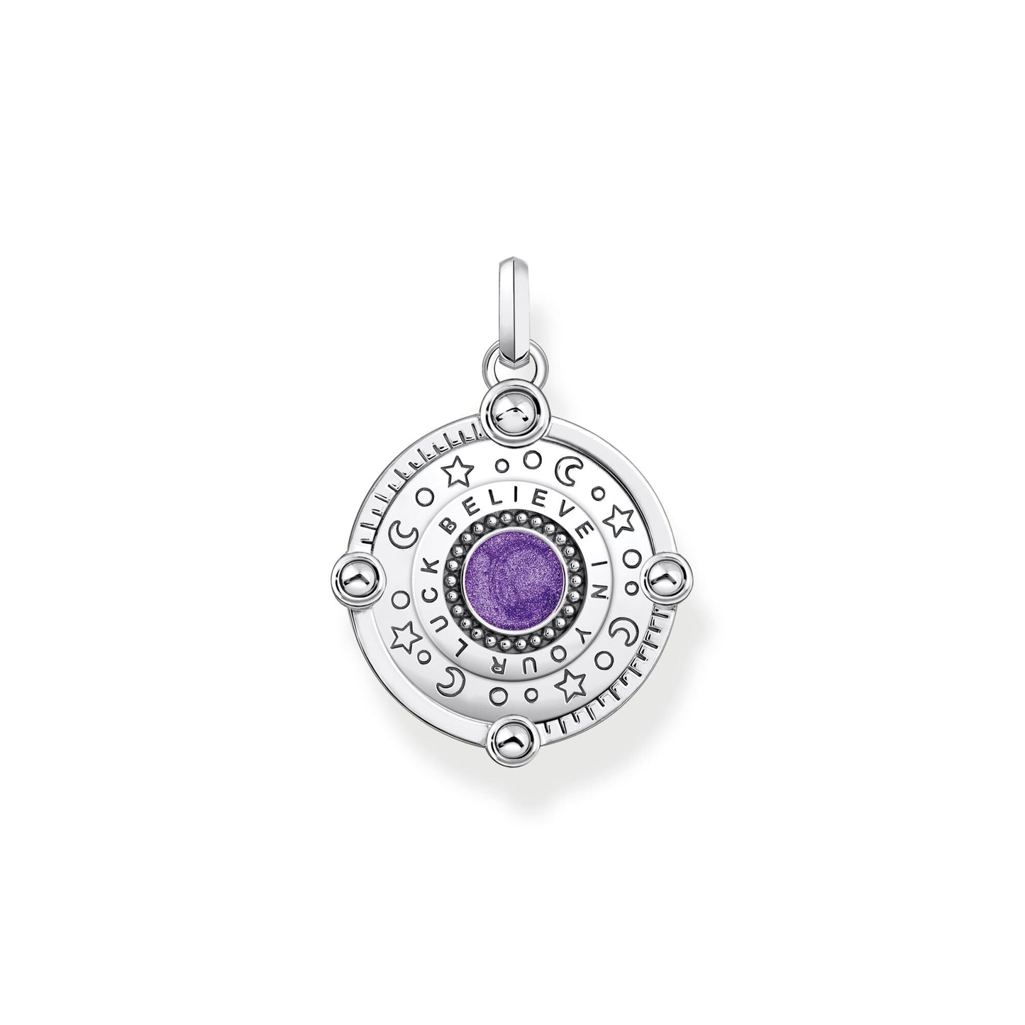 THOMAS SABO Silver Cosmic Eye Pendant with Colourful Stones