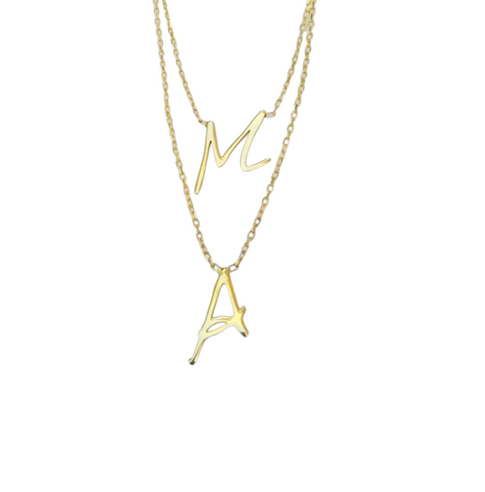 Custom Letter Necklace Proudly designed and handcrafted in Australia