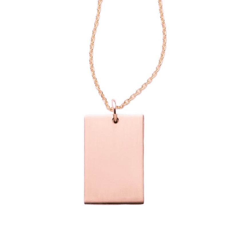 Personalised Rectangle Necklace