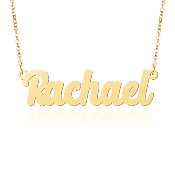 Prime & Pure 9K Yellow Gold Name Necklace Rachael