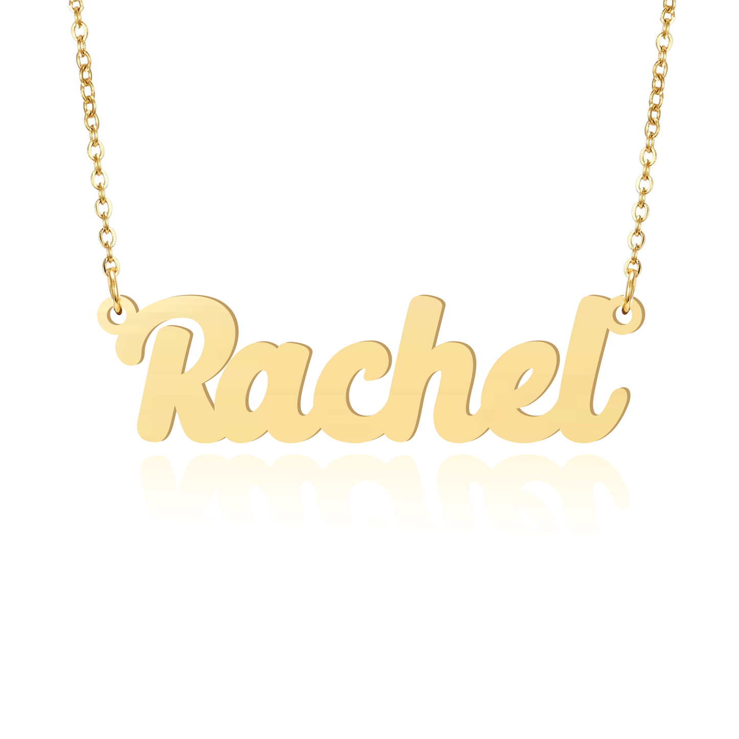 Prime & Pure 9K Yellow Gold Name Necklace Rachel