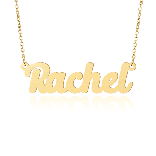 Prime & Pure 9K Yellow Gold Name Necklace Rachel