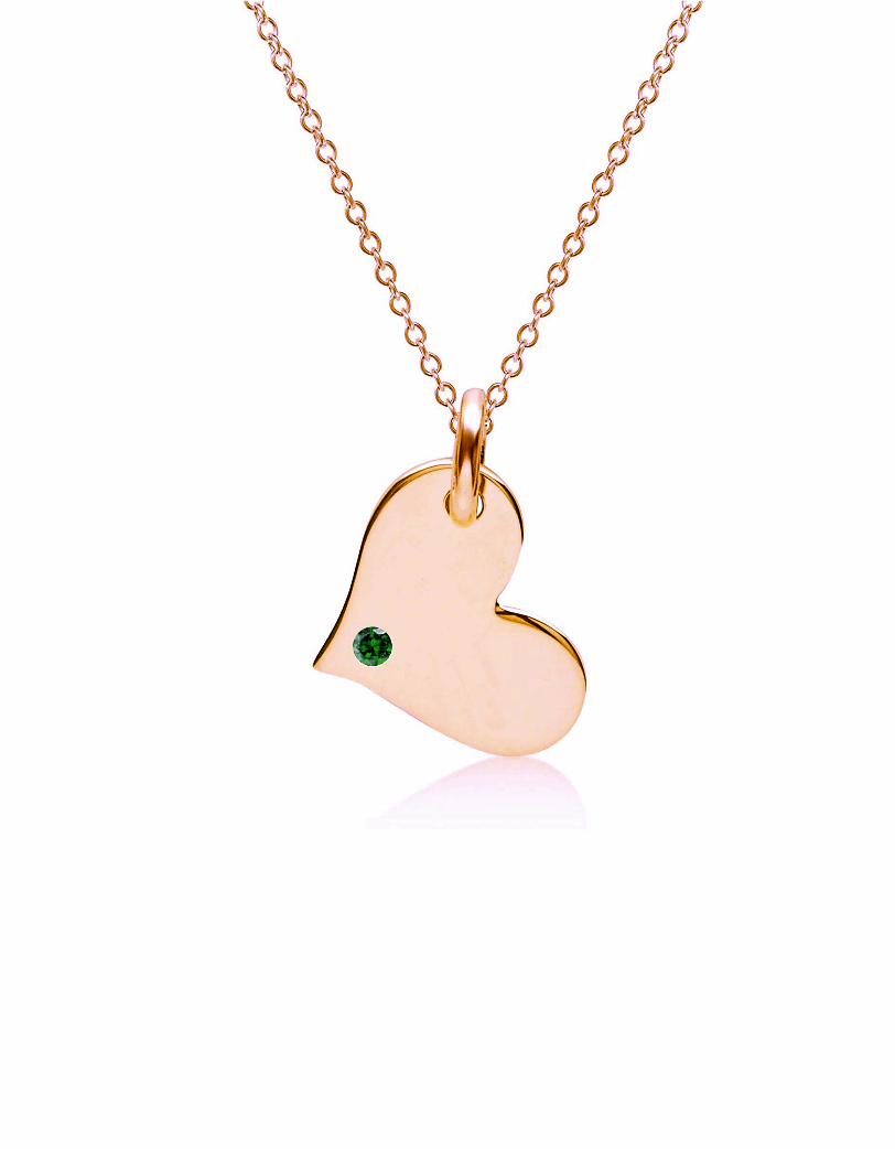 Heart Name Birthstones Necklace