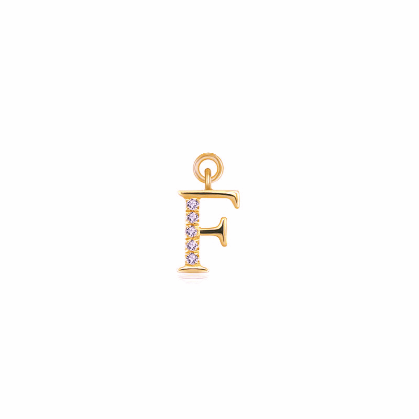 Iced Letter " F " Pendant