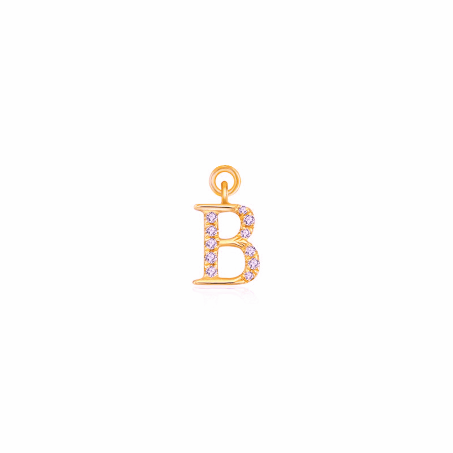 Iced Letter " B " Pendant