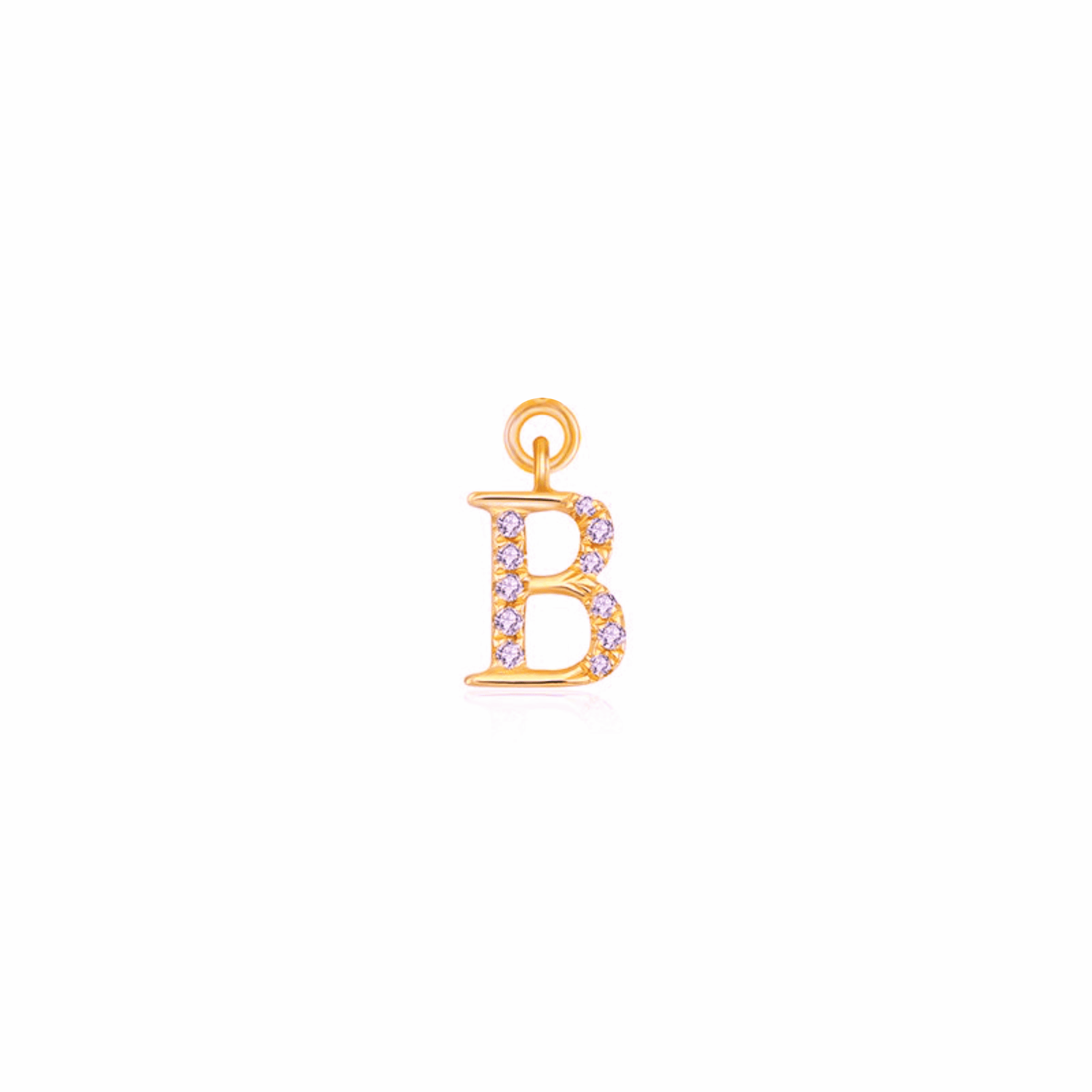 Iced Letter " B " Pendant