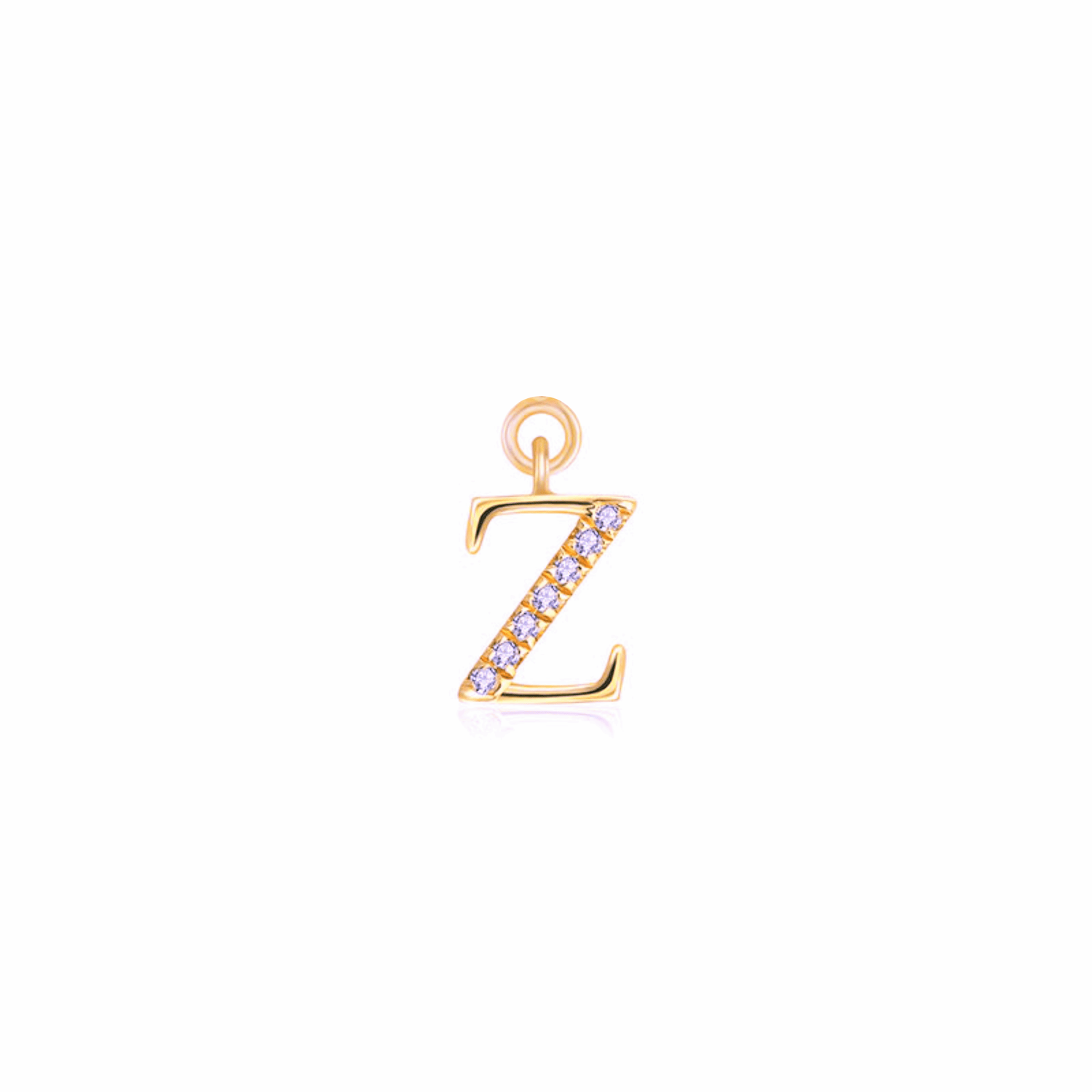 Iced Letter " Z " Pendant