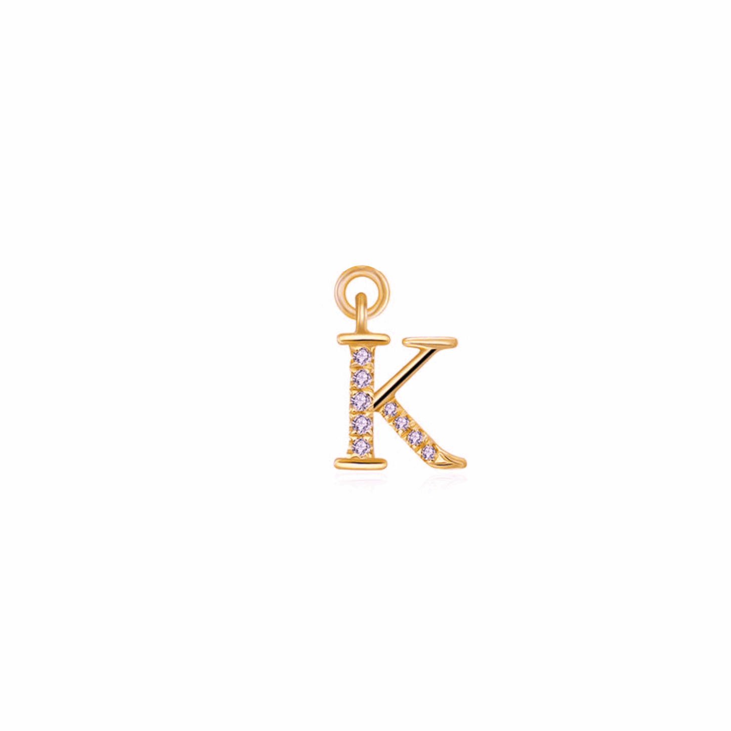 Iced Letter " K " Pendant